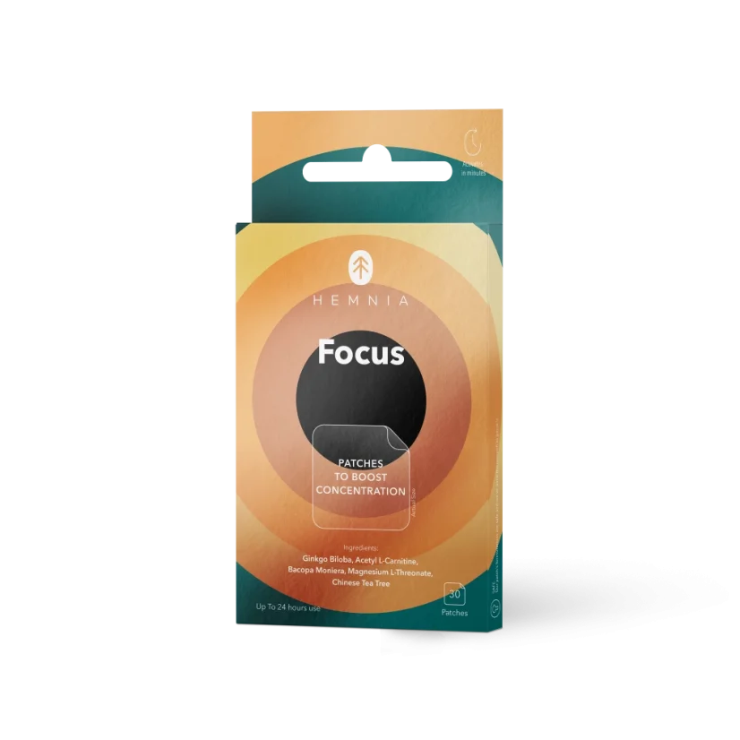 Focus - Adesivo de apoio à concentração, 30 unidades