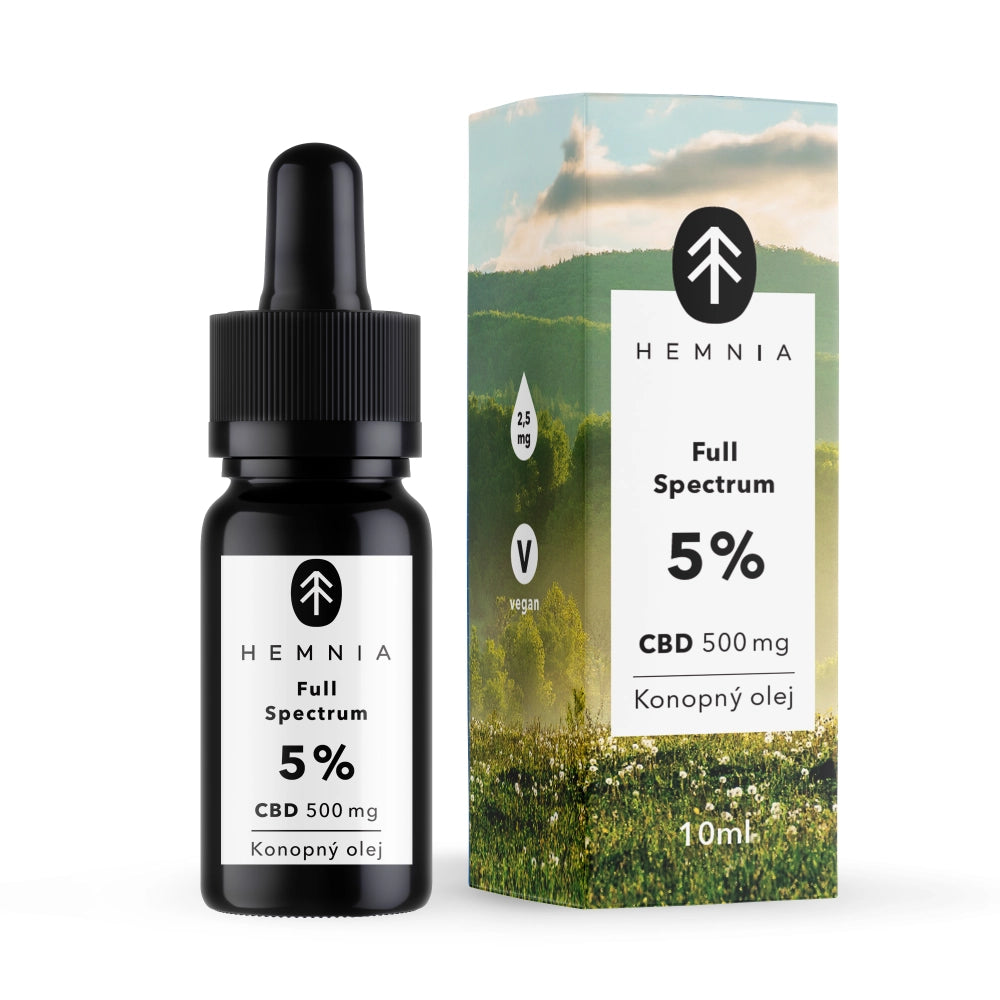 Full Spectrum Óleo de cânhamo CBD 5%, 500 mg, 10 ml Imagem principal do produto