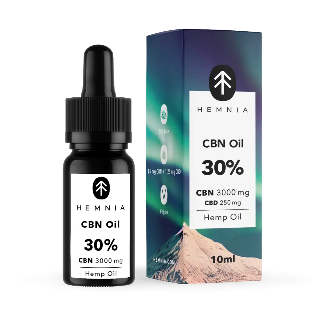 Óleo de cânhamo Good Night's Sleep 30%, 3000 mg CBN, 250 mg CBD, 10 ml Imagem principal do produto