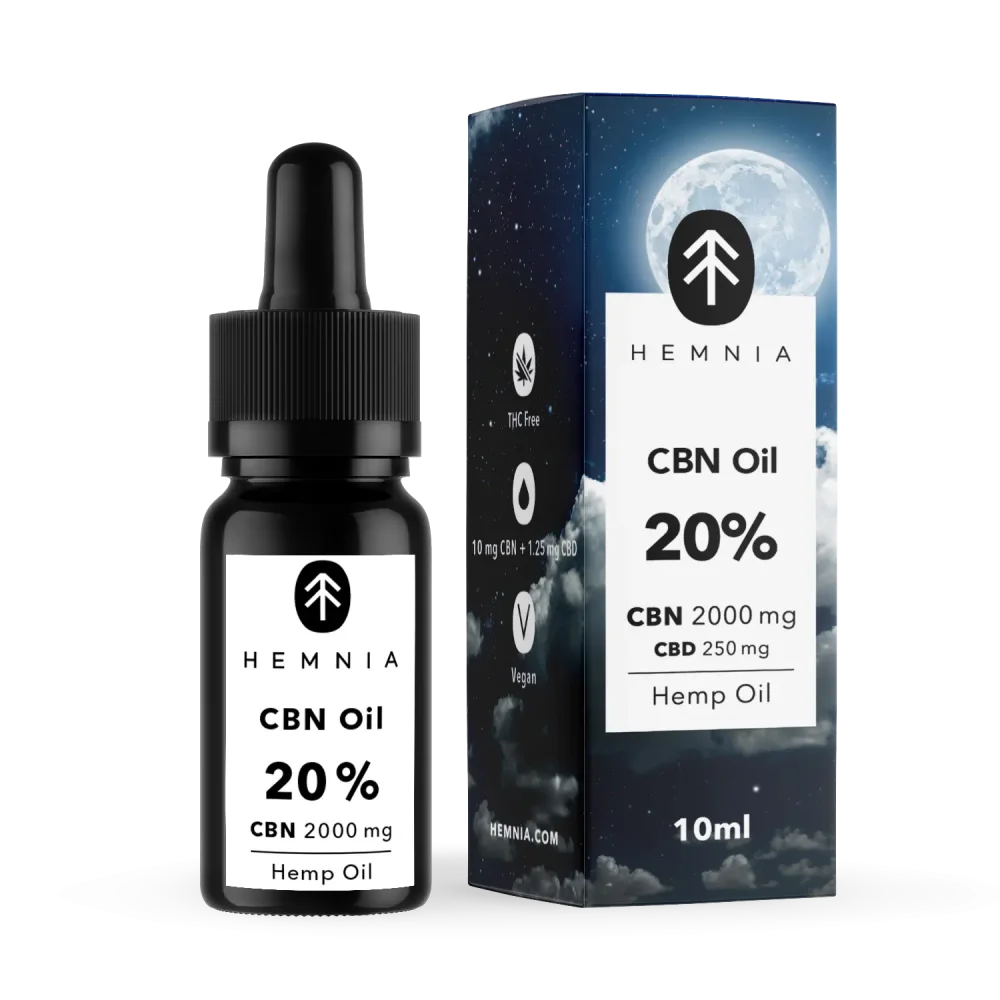 Óleo de cânhamo Good Night's Sleep 20%, 2000 mg CBN, 250 mg CBD, 10 ml
