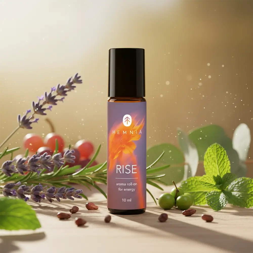 RISE: Roll-on de aroma para energia, 10 ml