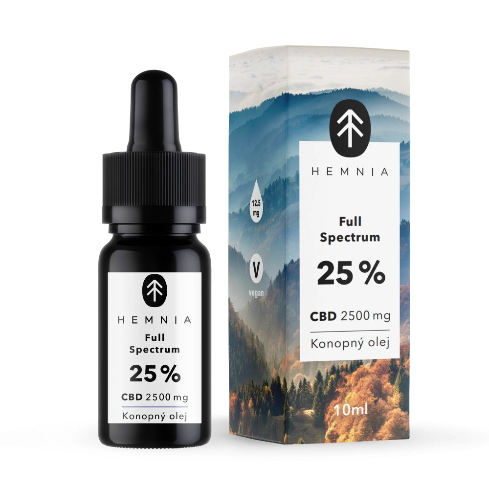 Full Spectrum Óleo de cânhamo CBD 25%, 2500 mg, 10 ml Imagem principal do produto